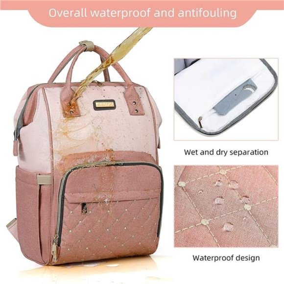 Diaper Bag Backpack, Diaper Bags For Baby Girls Boys, Baby Bags For Moms Dads - Picture 5 of 6